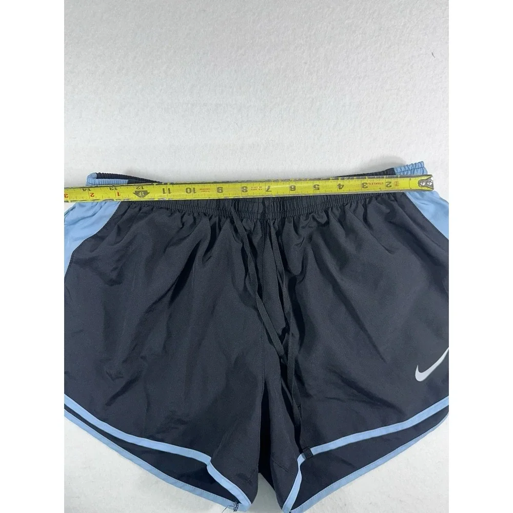 Nike Women's Dri-FIT Running Athletic Shorts Black Blue Size Large